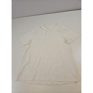 Lululemon Polo Shirt Mens White Performance Golf Athletic Short Sleeve
